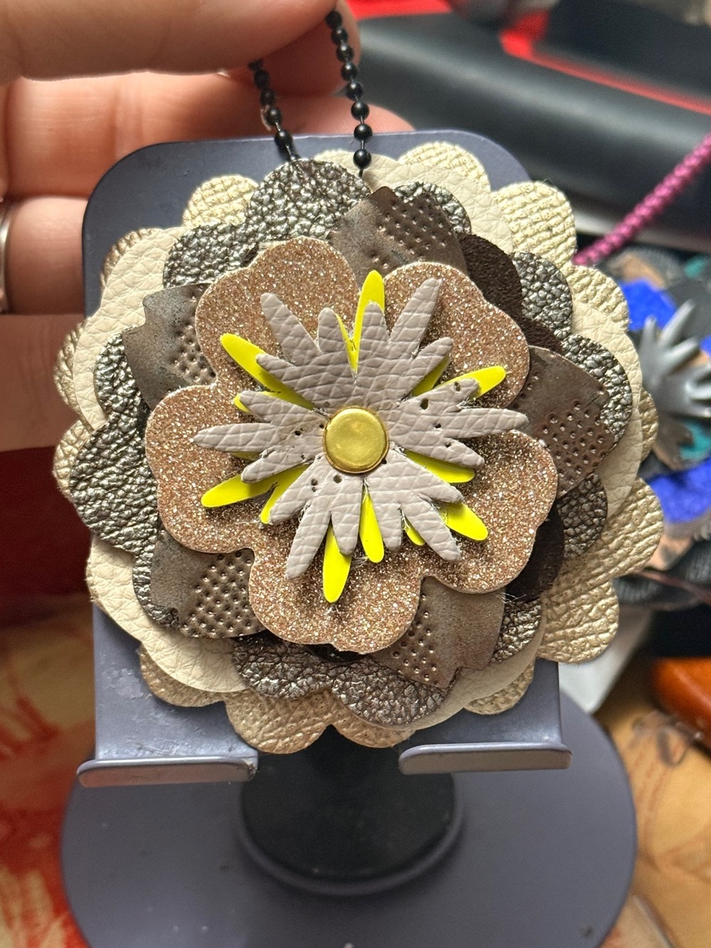 Handmade Floral Bag Charm
